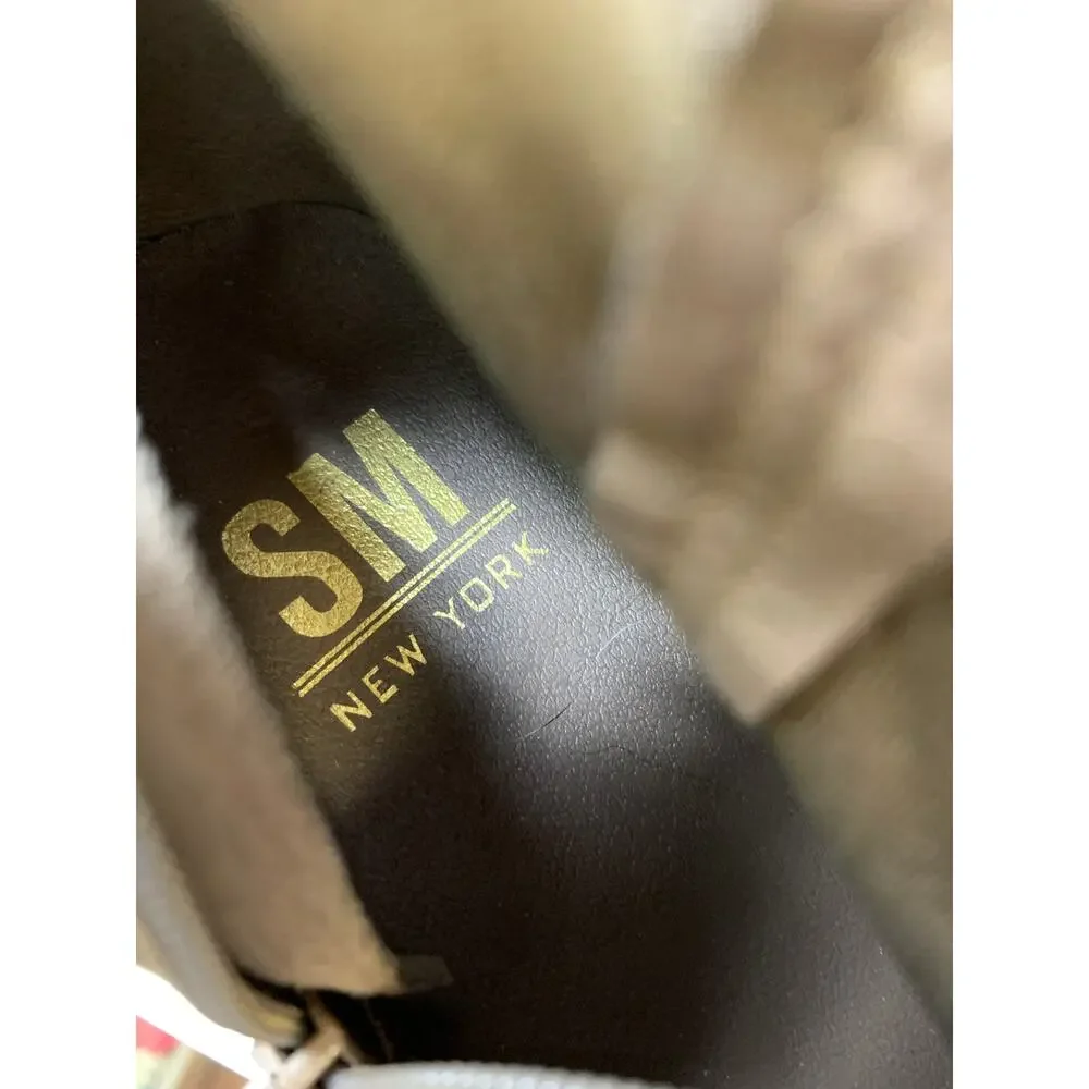 SM By Steve Madden New York Over The Knee Boots Womens Size 10 Brown Faux Suede